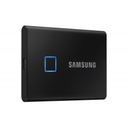 Disque dur 2To SSD Externe Samsung Portable T7 Touch Noir avec cryptage des données (MU-PC2T0K)