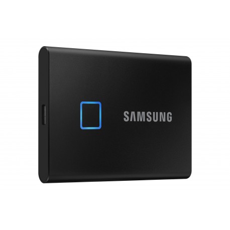 disque dur 2to ssd samsung portable t7 touch noir avec cryptage des donnees usb 3.2 gen 2 mu-pc2t0k