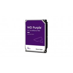 Disque dur interne Western Digital WD Purple Surveillance Hard Drive 4 To, SATA 5400Rpm 256Mo Cache