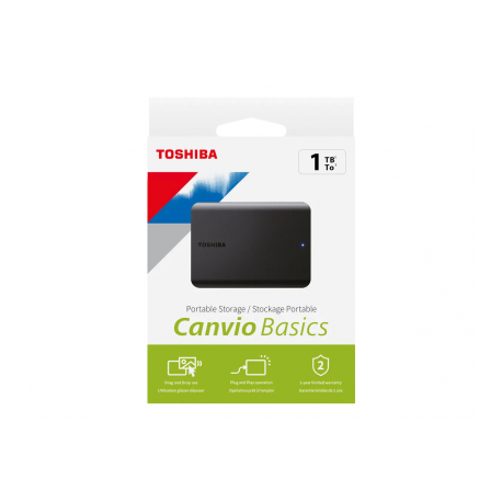 Disque Dur 1To Toshiba Externe Canvio Basics 2.5 USB 3.0 HDTB510EK3AA