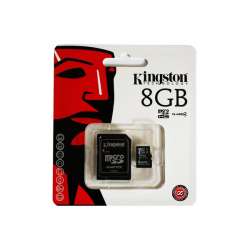 MicroSDHC 8GB Class 4 + Adapteur