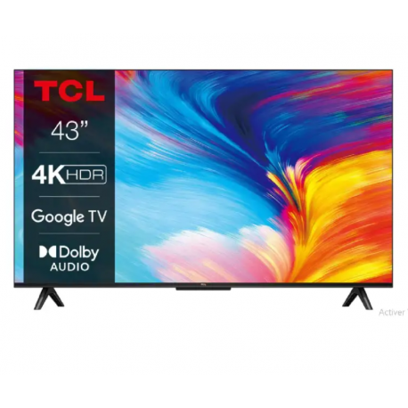 TV TCL LED 43P UHD SMART ANDROID 11 OFFICIELLE