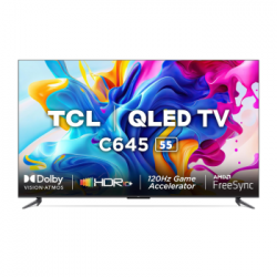 TV TCL QLED 55P UHD 4K SMART ANDROID 11 OFFICIELLE (55C645)