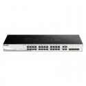 Switch 24 Ports D-Link Gigabit 10/100/1000 Mbps + 4 Ports Combo (DGS-1210-28)