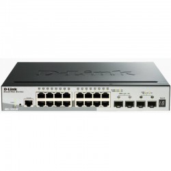 D-Link DGS-1510-20 commutateur réseau Géré L3 Gigabit Ethernet (10/100/1000) Noir