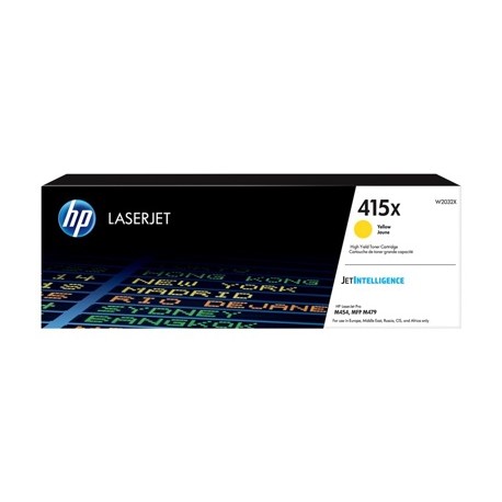 HP 415X Jaune - Toner HP d'origine à grande capacité (W2032X)