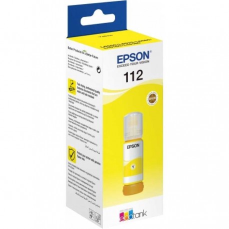 epson 112 jaune bouteille dencre epson ecotank dorigine c13t06c44a