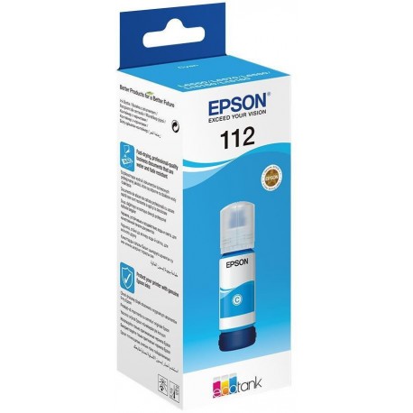 epson 112 cyan bouteille dencre epson ecotank dorigine c13t06c24a