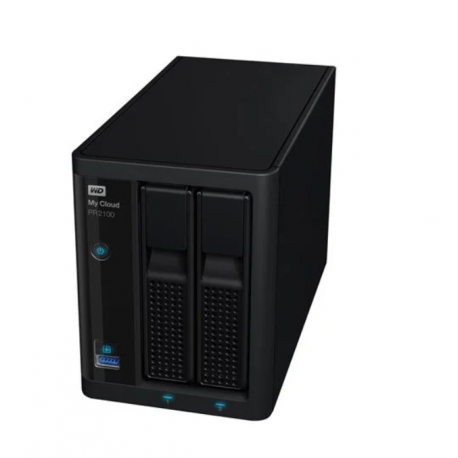 serveur nas wd my cloud pro pr2100 - 2 baies (wdbbcl0000nbk)