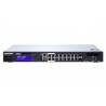 qnap qgd-1600p géré gigabit ethernet (10/100/1000) connexion ethernet, supportant l'alimentation via ce port (poe) 1u noir