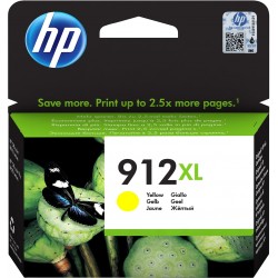 Cartouche HP 912XL Jaune d'encre grande capacité d'origine (3YL83AE)