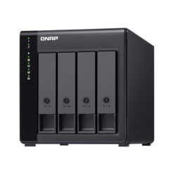 QNAP Boîtier de disques de stockage Serveur NAS de 4 BAIES (TL-D400S)