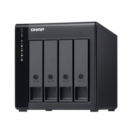 QNAP Boîtier de disques de stockage Serveur NAS de 4 BAIES (TL-D400S)