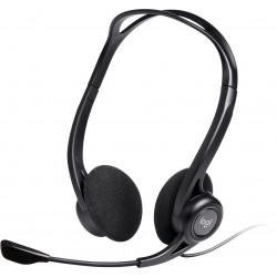 Casque Logitech 960 pour ordinateur avec microphone anti-parasite - USB (981-000100)