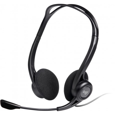 casque logitech 960 pour ordinateur avec microphone anti-parasite - usb (981-000100)