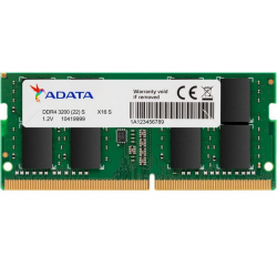 barrette mémoire adata so-dimm 8gb ddr4 3200 mhz (ad4s32008g22-sgn)