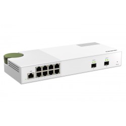 qnap commutateur réseau géré l2 2.5g ethernet gris (qsw-m2108-2s)