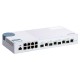 QNAP QSW-M408-4C commutateur réseau Géré L2 Gigabit Ethernet (10/100/1000) Blanc (QSW-M408-4C)