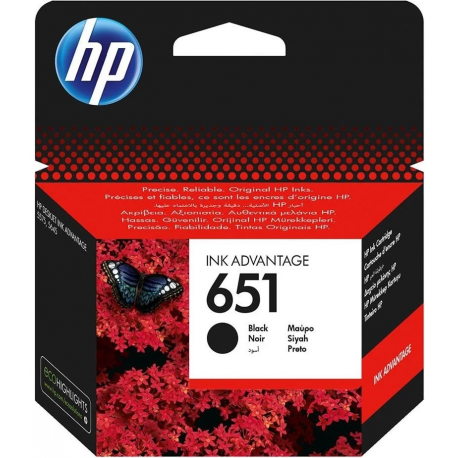 cartouche hp 651 noir encre origine c2p10ae