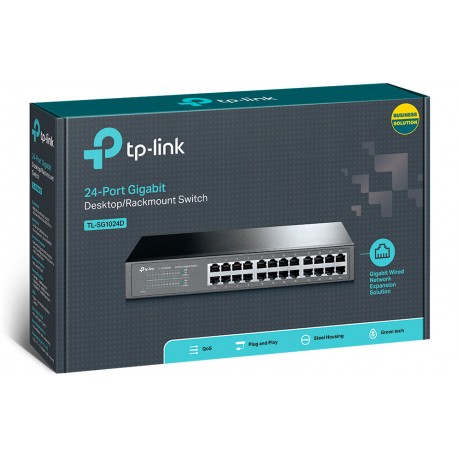 switch de bureau tp-link tl-sg1024d 24 ports gigabit (tl-sg1024)