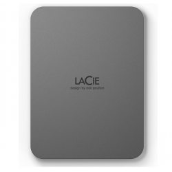 disque dur lacie externe 2 tb type-c moon silver (stlr2000400)