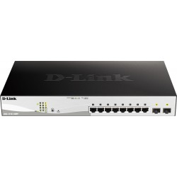 switch administrable d-link 8 ports 10/100/1000base-t poe (dgs-1210-10mp)