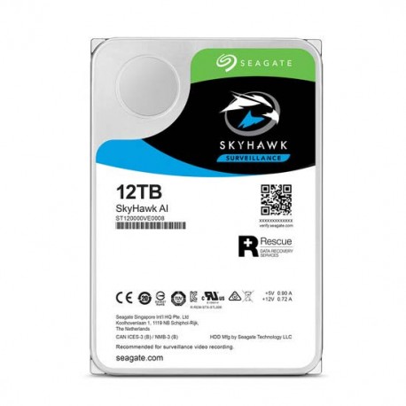 disque dur seagate 12tb skyhawk surveillance ai sata iii 3.5 st12000ve001 