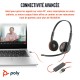 micro-casque poly blackwire 3220 stéréo usb-c + adaptateur usb-c/a 8x228aa prix maroc