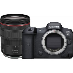 canon eos r5 appareil photo hybride + objectif rf 24-105 mm f4l is usm 4147c016aa prix maroc