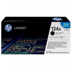 Toner HP 124A Noir LaserJet d'origine (Q6000A)