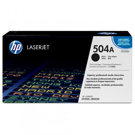 toner hp 504a noir laserjet d'origine ce250a maroc