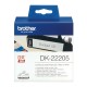 Rouleau de papier continu Brother DK22205 Noir sur blanc, 62 mm x 30,48 m (DK-22205) Rouleau de papier continu Brother DK22205 Noir sur blanc, 62 mm x 30,48 m (DK-22205)