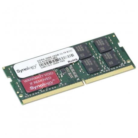 barrette mémoire synology so-dimm 16gb ddr4 ecc 2666 mhz - serveur nas d4ecso-2666-16g maroc