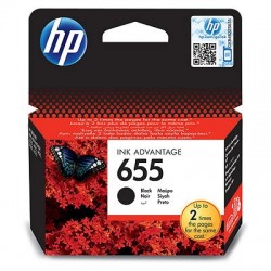 Cartouche HP 655 Noir d'encre origine (CZ109AE)