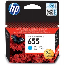 Cartouche HP 655 Cyan d'encre origine (CZ110AE)