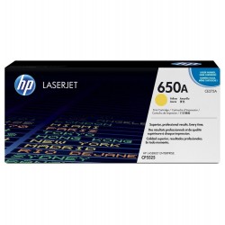 Toner HP 650A Jaune LaserJet d'origine (CE272A)