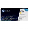 toner hp 650a jaunelaserjet d'origine (ce272a)