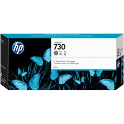hp 730 gris - cartouche d'encre hp d'origine (p2v72a)