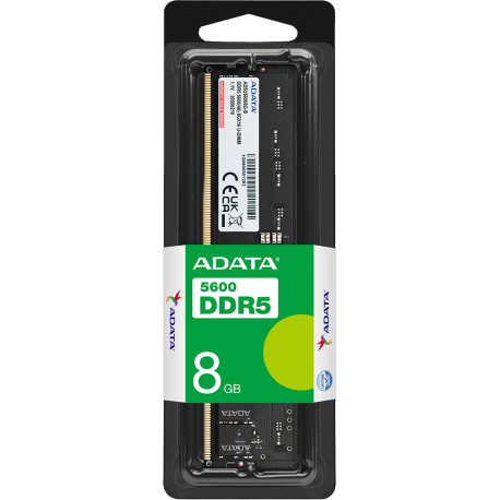 barrette mémoire adata 8gb ddr5-5600 mhz u-dimm - pc bureau (ad5u56008g-s)