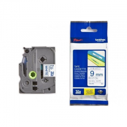 cassette à ruban brother tze-223 bleu/blanc 9 mm x 8 m (tze223)