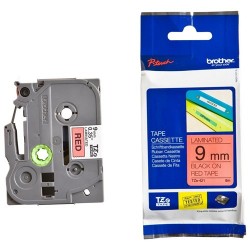 cassette à ruban brother tze-421 noir/rouge 9 mm x 8 m tze421 prix maroc