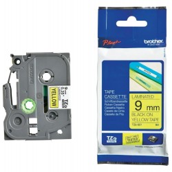 cassette à ruban brother tze-621 noir/jaune 9 mm x 8 m tze621 prix maroc
