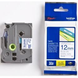 cassette à ruban brother tze-233 bleu/blanc 12 mm x 8 m (tze233)