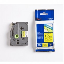 cassette à ruban brother tze-631 noir sur jaune 12 mm x 8 m tze631 tabtel-ma