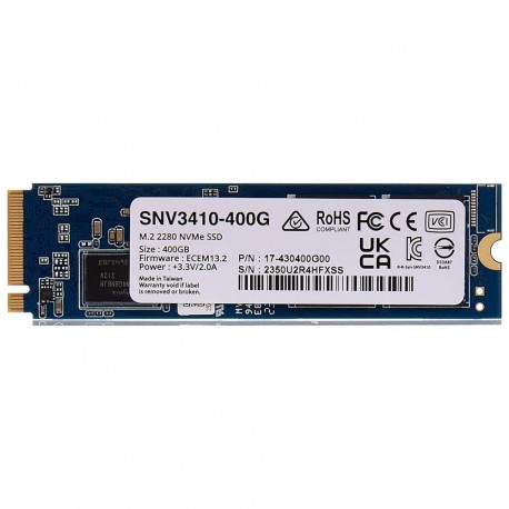 disque dur synology snv3410 400gb ssd nvme m.2 2280 36m (snv3410-400g)