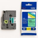 Cassette à ruban Brother TZe-741 Noir/Vert 18 mm x 8 m (TZE741)