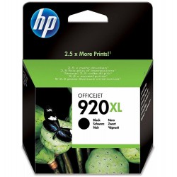 cartouche hp 920xl noir d'encre origine grande capacité (cd975ae)