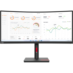 Écran incurvé 34" QHD Lenovo ThinkVision T34w-30 (63D4GAT1EU)