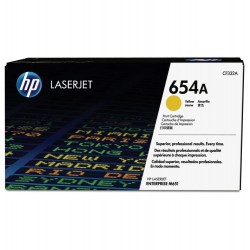 toner hp 654a jaune laserjet d'origine (cf332a)
