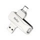 clé usb double-interface netac u782c 64gb usb3.0 + type-c (nt03u782c-064g-30)